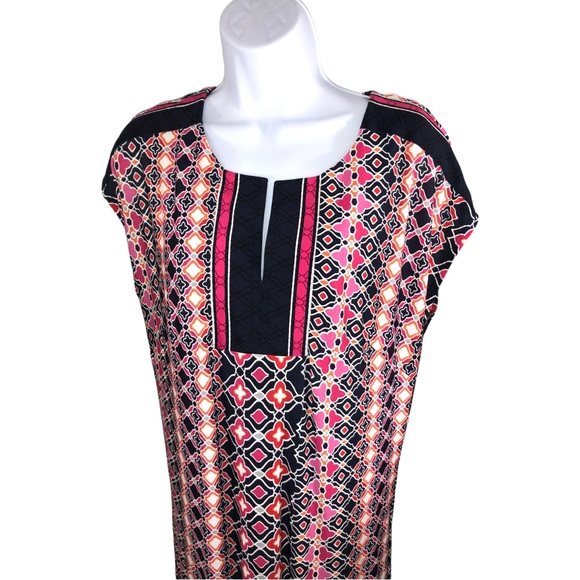 Laundry by Shelli Segal Sheath Multi Color Geometric Dress - S - Picture 3 of 11